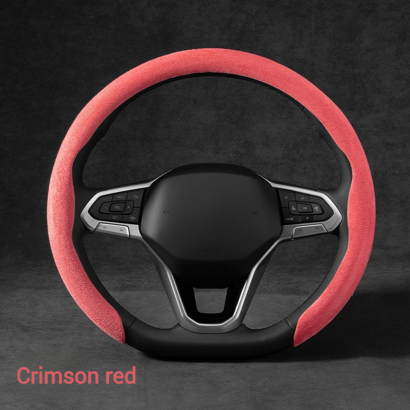 Load image into Gallery viewer, Nissan Suede Car Steering Wheel Covers For Teana (14th Gen), Sylphy Classic, X-Trail, Qashqai, Tiida, Sunny, Livina - i-Station Mobile Phone & Electronic Device Repair and Accessories