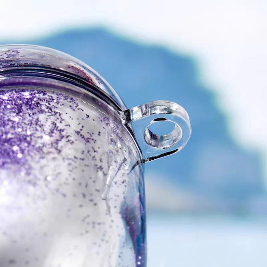 Apple Airpods 4 -  Glitter Sand Flowing Transparent Full-Wrap Anti-Drop Hard Case - i-Station Mobile Phone & Electronic Device Repair and Accessories
