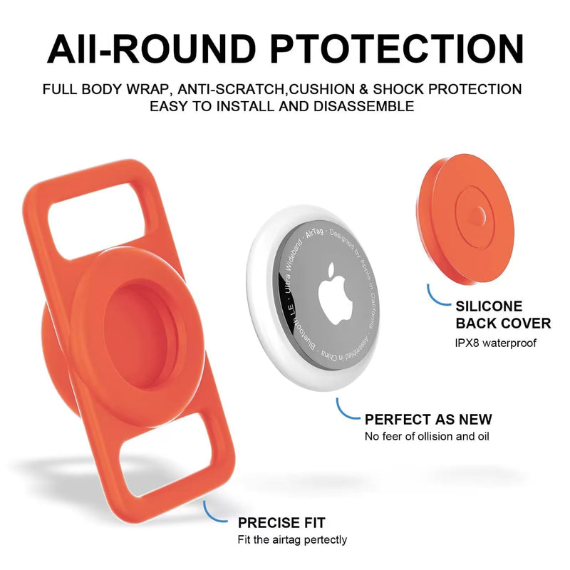 Load image into Gallery viewer, Apple AirTag Silicone Pet Collat Silicone Protector Cute Embossing Wateproof Case - i-Station Mobile Phone & Electronic Device Repair and Accessories