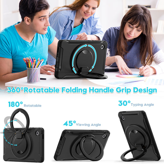 Samsung Galaxy Tab A11 (2025) 8.7" 360° Rotating Shockproof Rugged with Hand Strap Case
