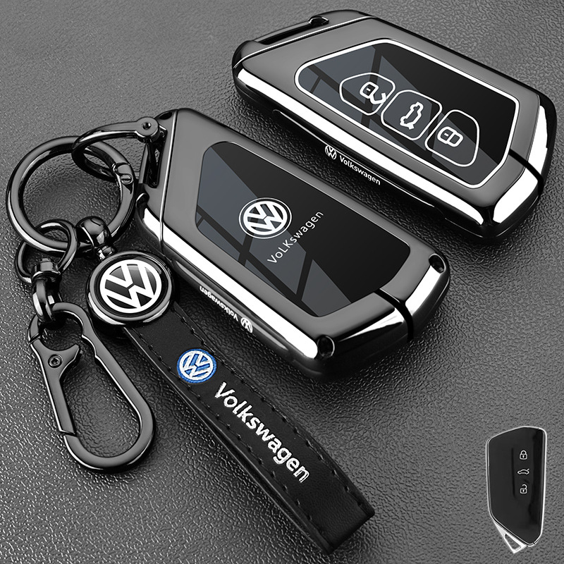 Load image into Gallery viewer, Volkswagen Stylish with Cool Shockproof Car Key Fob Protective Case Cover For Teramont 2024, Talagon, ID.3, ID.4 CROZZ, ID.4 X, ID.6 X