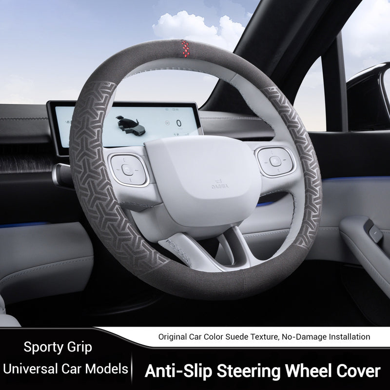 Load image into Gallery viewer, Universal Microfiber Suede Steering Wheel Cover – All-Season, Durable, Soft & Comfortable Grip - i-Station Mobile Phone & Electronic Device Repair and Accessories
