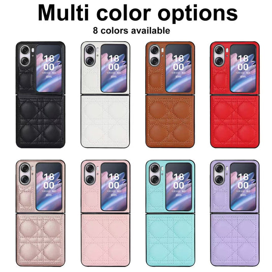 OPPO Find N2 Flip (CPH2437/PGT110) Leather Luxury Shockproof Essentials Series Case - i-Station Mobile Phone & Electronic Device Repair and Accessories