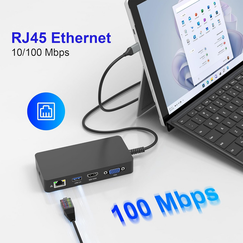 Load image into Gallery viewer, Microsoft Surface Pro & Surface Laptop - Compatible Microsoft Surface Dock 11-in-1 USB C Docking Station, Dual Monitor Support, 4K HDMI+VGA - i-Station Mobile Phone & Electronic Device Repair and Accessories