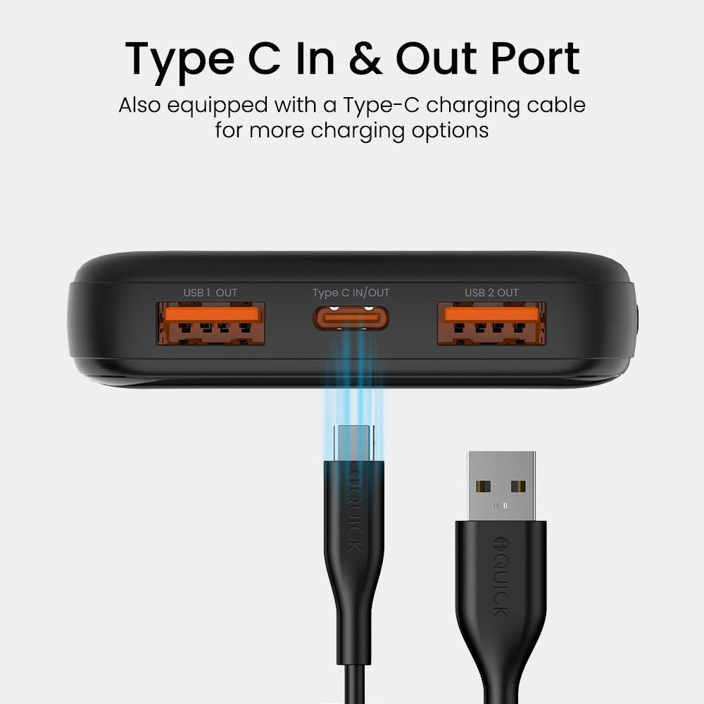 iQuick POWER SQUARE 0 Digital Display Power Bank 10000mAh 22.5W - i-Station Mobile Phone & Electronic Device Repair and Accessories