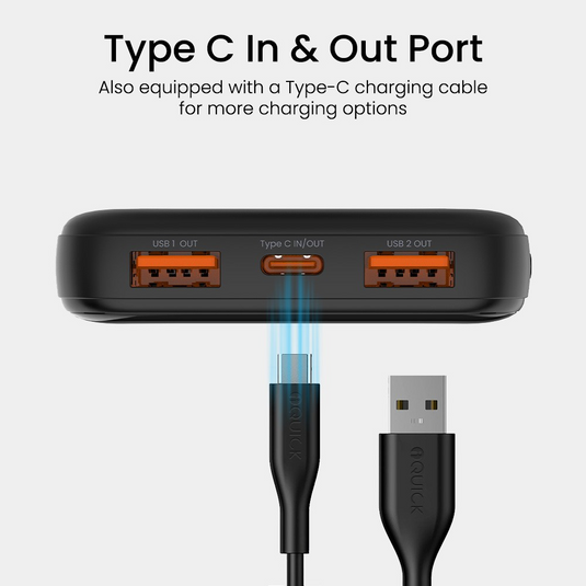 iQuick POWER SQUARE 0 Digital Display Power Bank 10000mAh 22.5W - i-Station Mobile Phone & Electronic Device Repair and Accessories