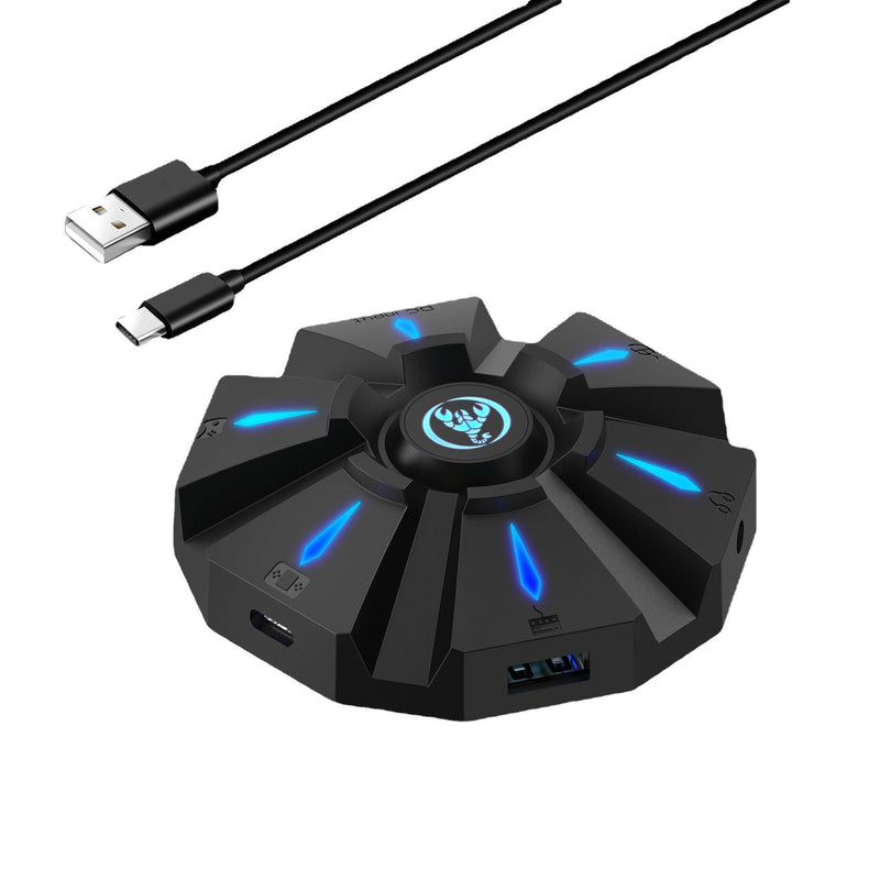 Load image into Gallery viewer, Nintendo Switch PS4 PS3 Xbox One Xbox 360 PC Plug and Play RGB Light Game Controller Gamepad Console Keyboard Mouse Headset Converter Adapter - Polar Tech Australia