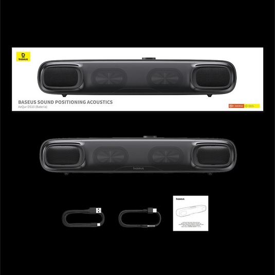 Baseus AeQur DS10 Mini Soundbar-Cluster Black - i-Station Mobile Phone & Electronic Device Repair and Accessories