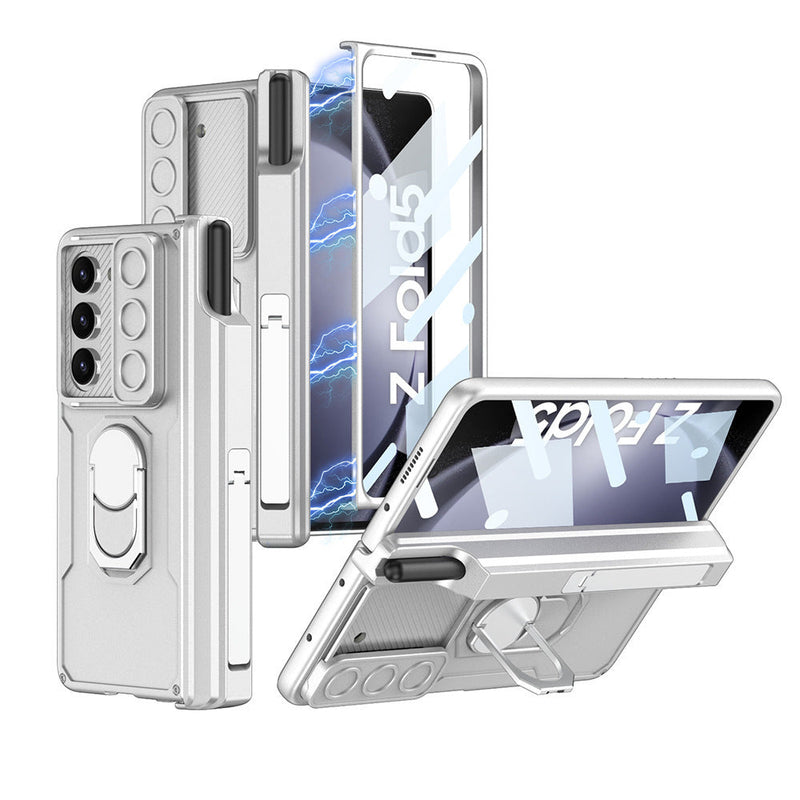 Load image into Gallery viewer, Samsung Galaxy Z Fold 5 (SM-F946) Heavy Duty Drop Proof Camera Protection Ring Holder Case - Polar Tech Australia