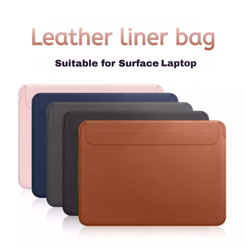 Load image into Gallery viewer, Microsoft Surface Laptop 13"/ 13.8"/15" Business Leather Protective Sleeve With Power Bank Bag