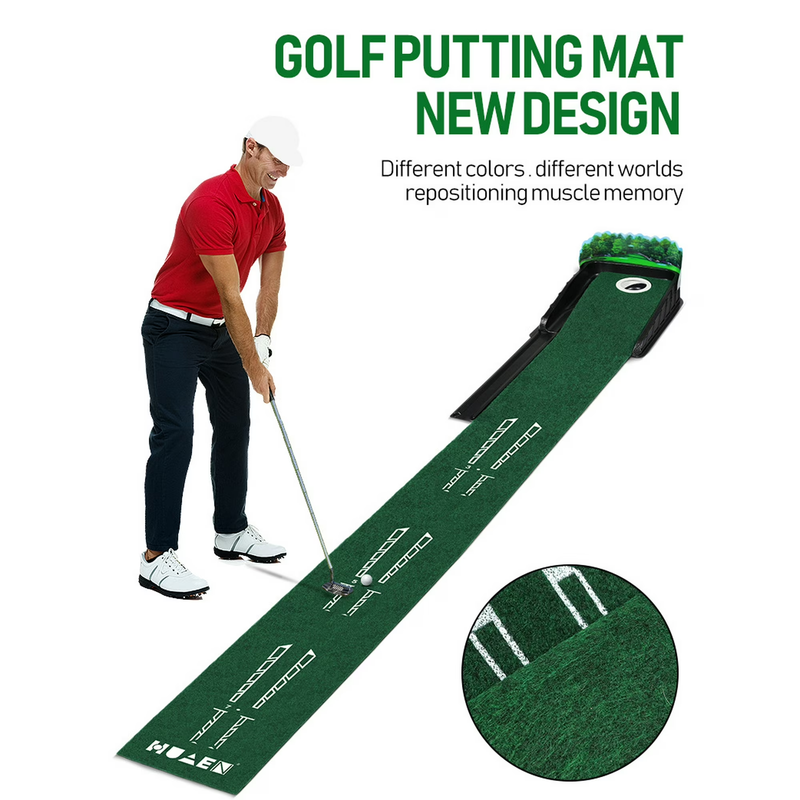 Load image into Gallery viewer, Portable Golf Putting Mat Indoor & Outdoor Practice Trainer with Automatic Ball Return & Obstacles - i-Station Mobile Phone & Electronic Device Repair and Accessories