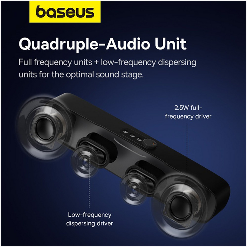 Load image into Gallery viewer, Baseus AeQur DS10 Mini Soundbar-Cluster Black - i-Station Mobile Phone & Electronic Device Repair and Accessories