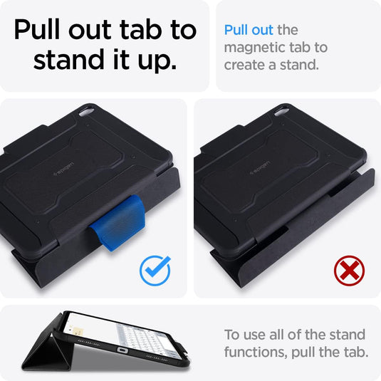 Apple iPad Air 4/5 10.9'' 4/5th Gen (2020/2022) - SPIGEN Heavy Duty Flip Stand Protective Case - i-Station Mobile Phone & Electronic Device Repair and Accessories