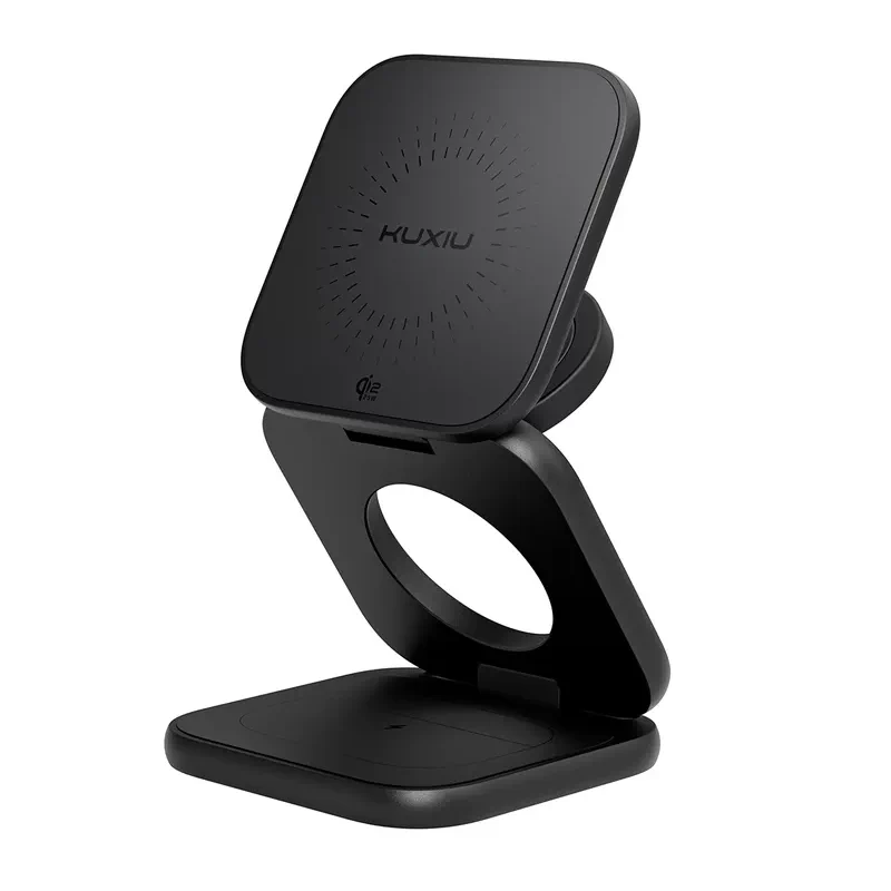 Load image into Gallery viewer, KUXIU X40 Turbo 25W Qi2.2 Magnetic 3-in-1 Foldable Wireless Charger for iPhone, Apple Watch & AirPods - i-Station Mobile Phone & Electronic Device Repair and Accessories