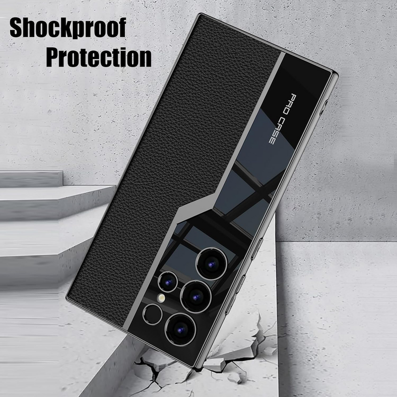 Load image into Gallery viewer, Samsung Galaxy S24 & Ultra - Electroplated Leather Soft Edge Business Style Essentials Series Case - i-Station Mobile Phone & Electronic Device Repair and Accessories