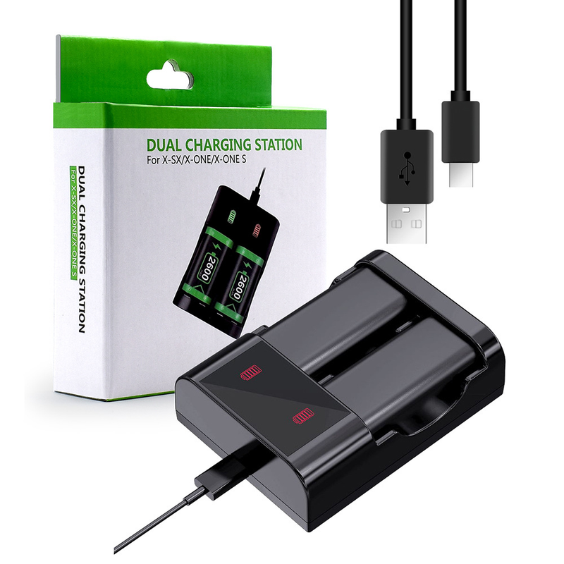 Load image into Gallery viewer, Xbox One S & Series X Wireless Controller Battery Backup Pack 2pcs & Fast Charger