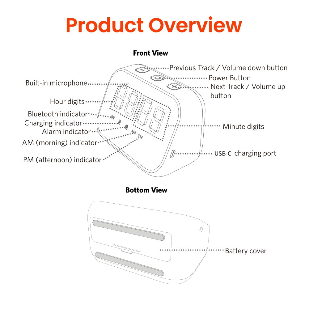 REDEFINE Beewave Bluetooth Speaker & Clock - i-Station Mobile Phone & Electronic Device Repair and Accessories