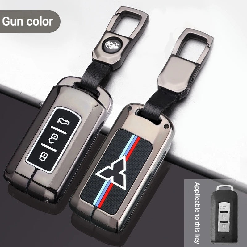 Mitsubishi Zinc Alloy + Silicone Car Key Fob Case Cover For Outlander, Eclipse Cross, ASX, Pajero, Lancer - i-Station Mobile Phone & Electronic Device Repair and Accessories