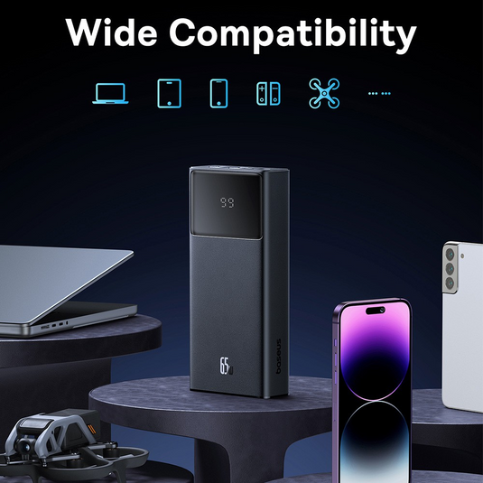 Baseus Star-Lord Digital Display Fast Charging Power Bank 20000mAh 65W - i-Station Mobile Phone & Electronic Device Repair and Accessories