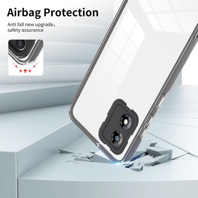 Load image into Gallery viewer, Motorola Moto E22/E22i Airbag Shockproof 3-in-1 Transparent Silicone Hard Essentials Series Case - i-Station Mobile Phone & Electronic Device Repair and Accessories