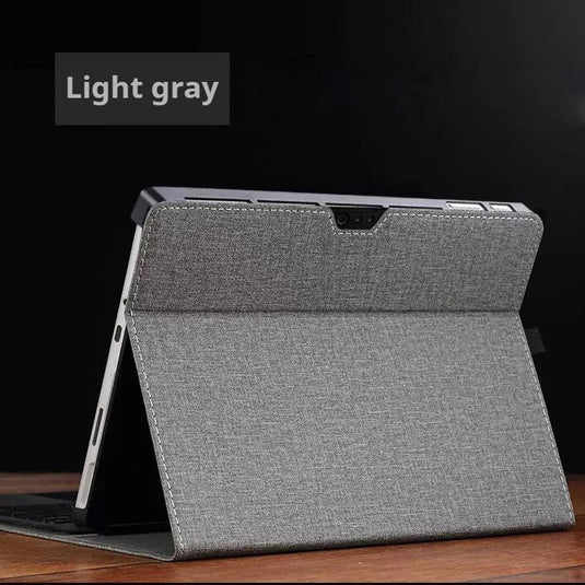 Microsoft Surface Pro 8 (1983) - Business Slim Folding PU Leather Hard Back Shell - i-Station Mobile Phone & Electronic Device Repair and Accessories