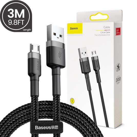 Baseus Cafule Cable USB For Micro 2A 3m - i-Station Mobile Phone & Electronic Device Repair and Accessories