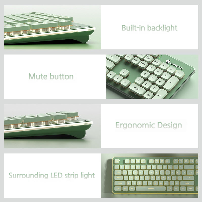 Load image into Gallery viewer, LANGTU L1 Mechanical Wireless Backlit Bluetooth Keyboard for Gaming & Office