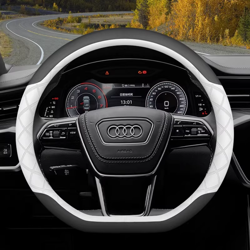 Load image into Gallery viewer, Audi Ultra-Thin Anti-Slip Steering Wheel Cover For 2025 A3, Q3, Q5L, A6L, A7 - i-Station Mobile Phone & Electronic Device Repair and Accessories