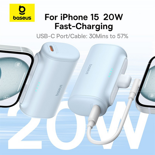 Baseus Compact Fast Charging Power Bank Type-C Edition 5000mAh 20W - i-Station Mobile Phone & Electronic Device Repair and Accessories