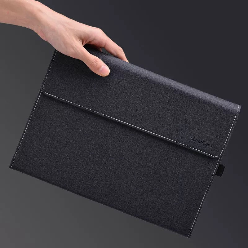 Microsoft Surface Pro 8 (1983) - Business Slim Folding PU Leather Hard Back Shell - i-Station Mobile Phone & Electronic Device Repair and Accessories