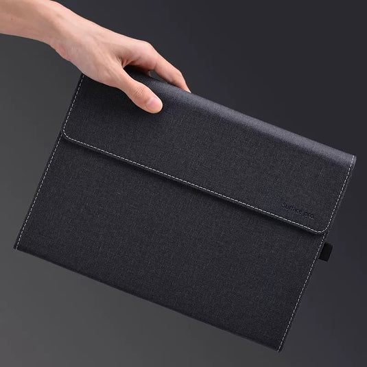 Microsoft Surface Pro 8 (1983) - Business Slim Folding PU Leather Hard Back Shell - i-Station Mobile Phone & Electronic Device Repair and Accessories