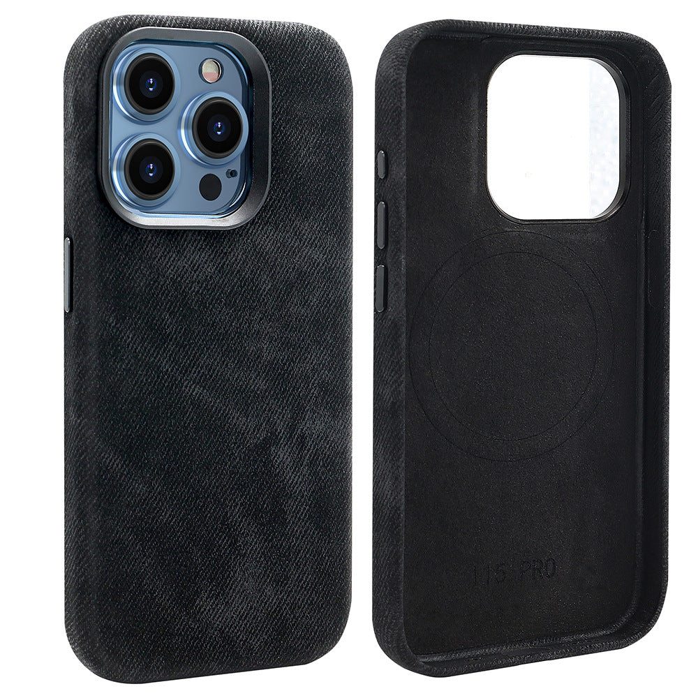 Apple iPhone 13/Pro/Pro Max Fibrous Leather Velvet Texture Shockproof Protective Case - i-Station Mobile Phone & Electronic Device Repair and Accessories