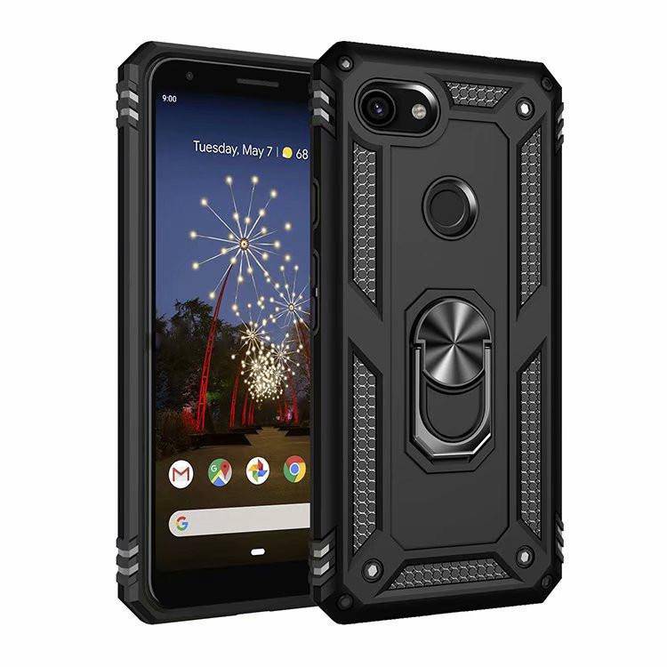 Load image into Gallery viewer, Google Pixel 4A/4A 5G Armor Shield Heavy Duty Magnet Ring Holder Drop Proof Case - Polar Tech Australia