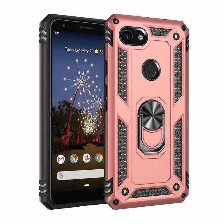 Load image into Gallery viewer, Google Pixel 4A/4A 5G Armor Shield Heavy Duty Magnet Ring Holder Drop Proof Case - Polar Tech Australia