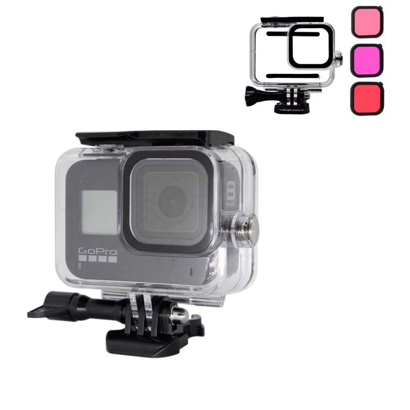 Load image into Gallery viewer, GoPro Hero8 Premium High-Transmittance PC & Tempered Glass Waterproof Housing — 40 m Dive & Surf Protection with Polarizing Filter - i-Station Mobile Phone & Electronic Device Repair and Accessories