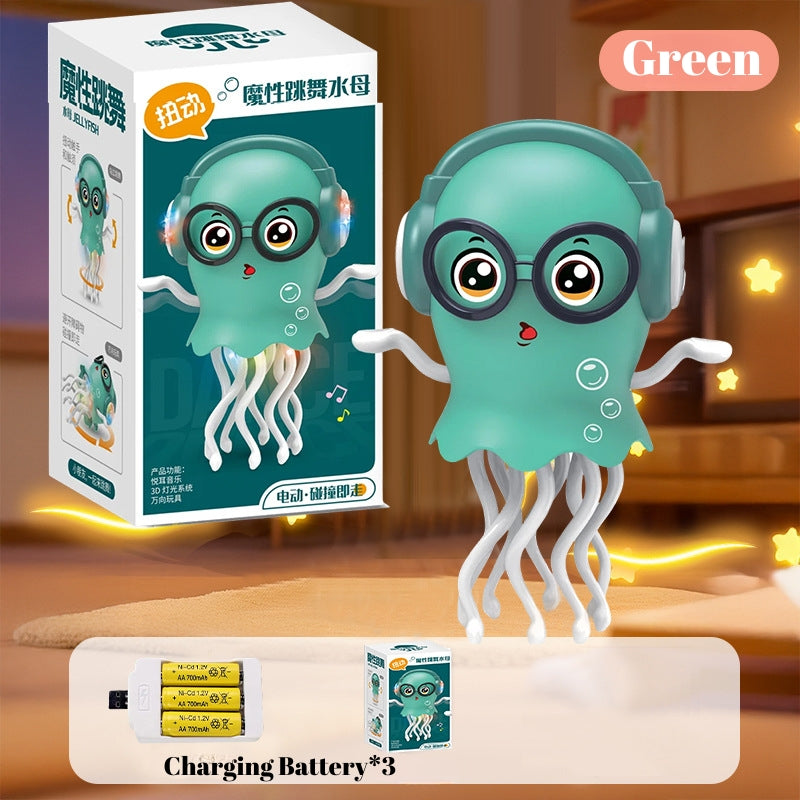 Load image into Gallery viewer, Electric Dancing Jellyfish Toy with Music & Lights – Smart Obstacle Avoidance Crawling Toy for Toddlers & Stress Relief Fun - i-Station Mobile Phone & Electronic Device Repair and Accessories