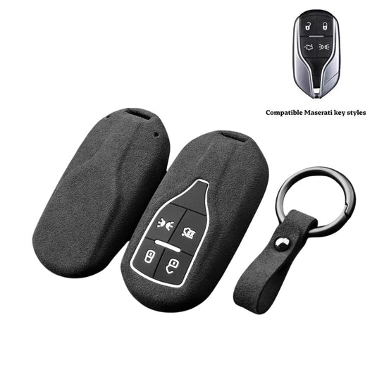 Luxury Suede Car Key Fob Case Cover for Maserati Levante, MC20, Ghibli, Quattroporte 2014-2022 – Skin-Friendly, Durable & Stain-Resistant - i-Station Mobile Phone & Electronic Device Repair and Accessories