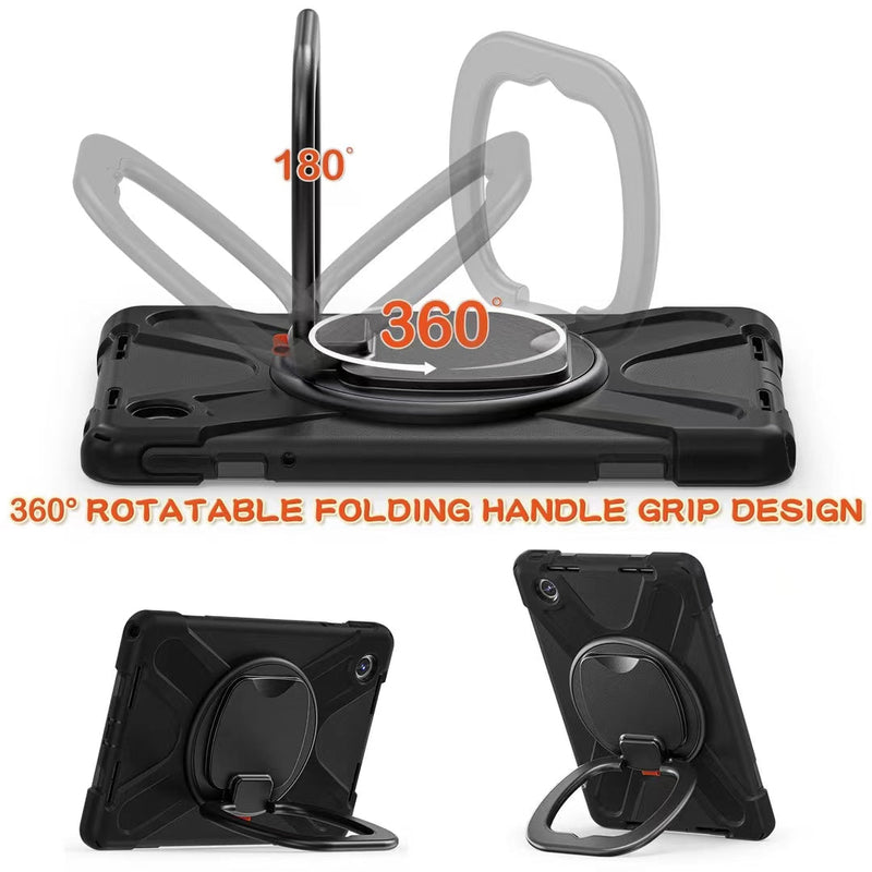 Load image into Gallery viewer, Lenovo Tab M11 (TB-330 & 331)  360 Rotation Ring Holder Heavy Duty Kid Friendly Handle Case - Polar Tech Australia