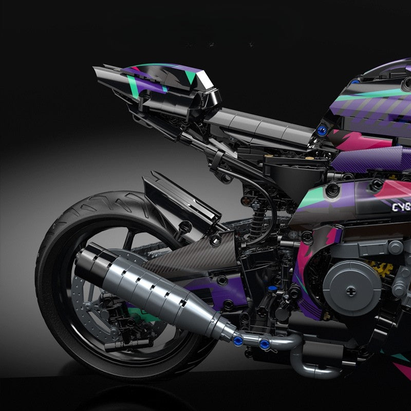 DIY Cyberpunk BMW-Style Motorcycle Building Blocks Model – Perfect Gift for Kids Gift - i-Station Mobile Phone & Electronic Device Repair and Accessories