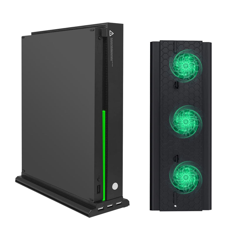 Load image into Gallery viewer, Xbox One X Vertical Cooling Stand with 3 Fans and 3 USB Ports - Polar Tech Australia