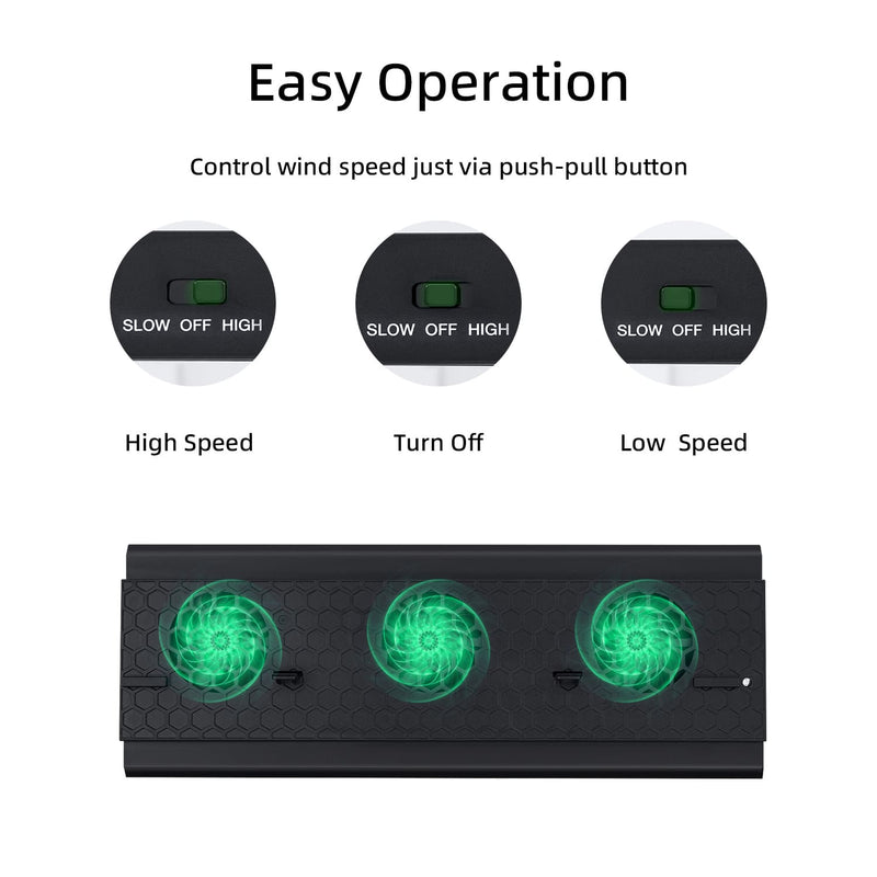 Load image into Gallery viewer, Xbox One X Vertical Cooling Stand with 3 Fans and 3 USB Ports - Polar Tech Australia
