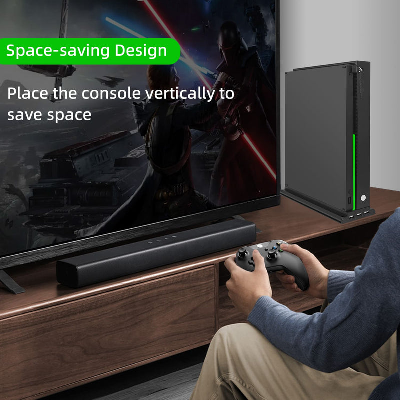 Load image into Gallery viewer, Xbox One X Vertical Cooling Stand with 3 Fans and 3 USB Ports - Polar Tech Australia