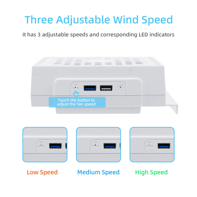 Load image into Gallery viewer, Xbox Series S USB Powered Cooling Fan Dock with RGB LED Light - Polar Tech Australia