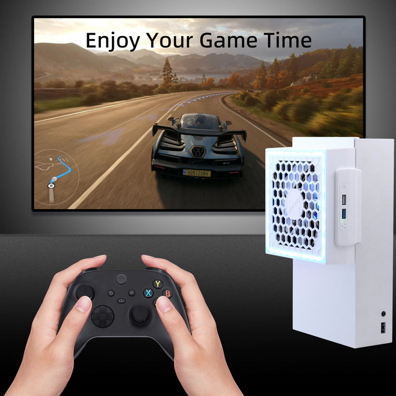 Load image into Gallery viewer, Xbox Series S USB Powered Cooling Fan Dock with RGB LED Light - Polar Tech Australia