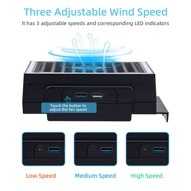 Load image into Gallery viewer, Xbox Series S USB Powered Cooling Fan Dock with RGB LED Light - Polar Tech Australia