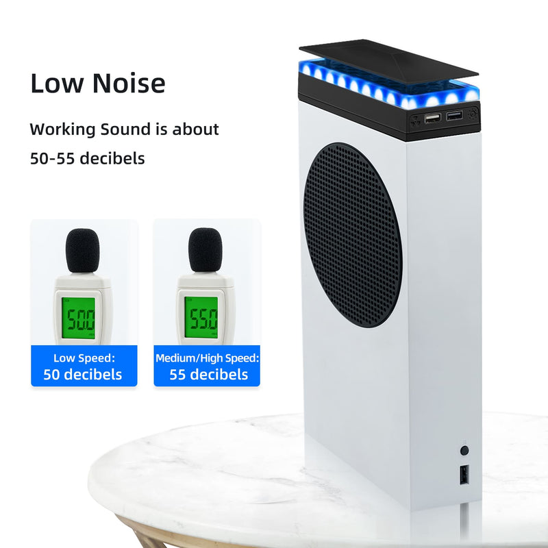 Load image into Gallery viewer, Xbox Series S Upper Top Cooling Fan with RGB Lighting - Polar Tech Australia