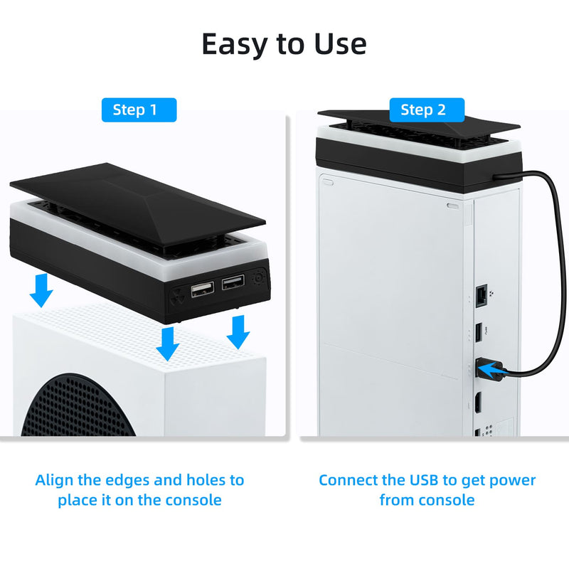 Load image into Gallery viewer, Xbox Series S Upper Top Cooling Fan with RGB Lighting - Polar Tech Australia