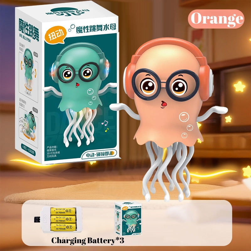 Load image into Gallery viewer, Electric Dancing Jellyfish Toy with Music & Lights – Smart Obstacle Avoidance Crawling Toy for Toddlers & Stress Relief Fun - i-Station Mobile Phone & Electronic Device Repair and Accessories