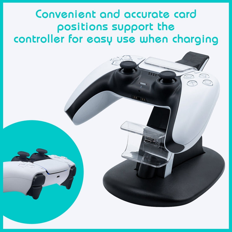 Load image into Gallery viewer, PS5 Dual Controller Charging Stand - Polar Tech Australia