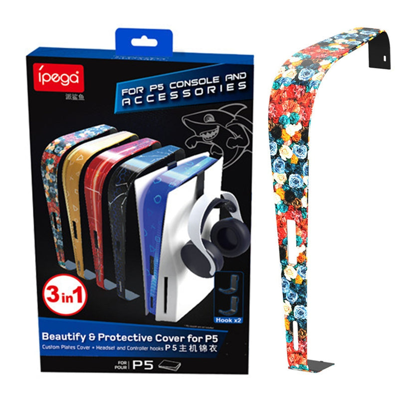 Load image into Gallery viewer, PS5 Console 3 In 1 Middle Protective Faceplate with Hooks - Polar Tech Australia